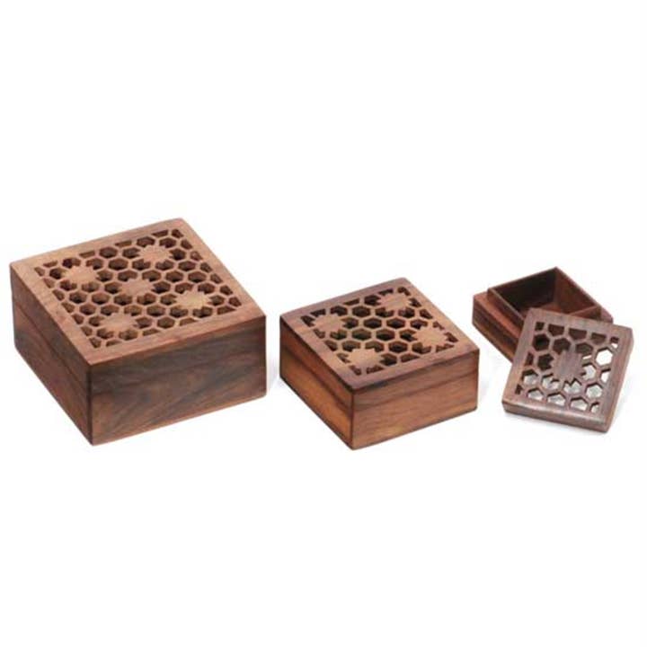 Caja de madera - Honeycomb para venta al por mayor de R. Expo/Song of India