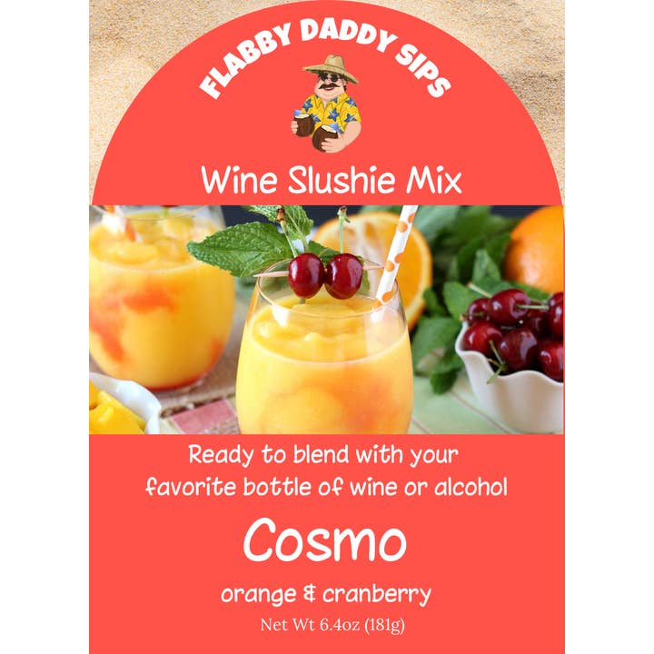 Flabby Daddy Sips - Wholesale Cocktail mix/syrup - Cosmo Wine Slushie Mix
