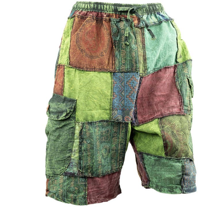 PANTALONES CORTOS PATCHWORK 4 BOLSILLOS--COLORES SURTIDOS para venta al por mayor de Benjamin International