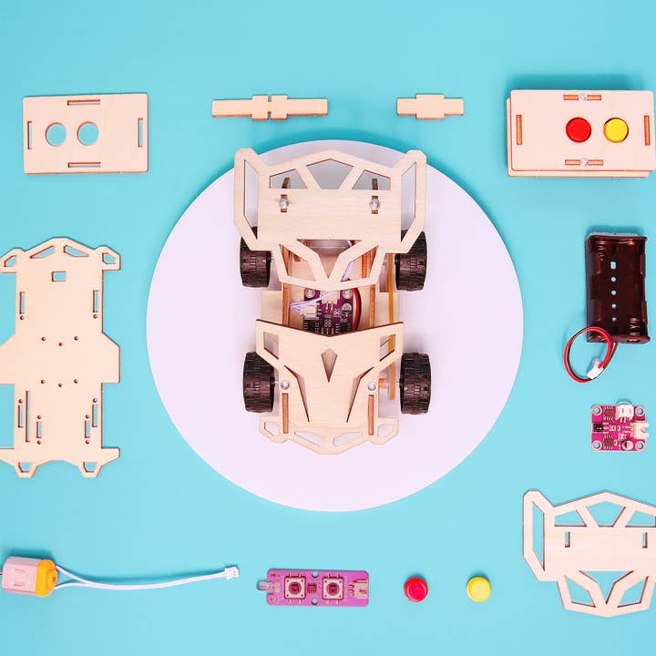 Kitsville - Wholesale Toy Car/Truck - Kids - Infrared Remote Controlled Car DIY Kit, Educational STEM Toy1