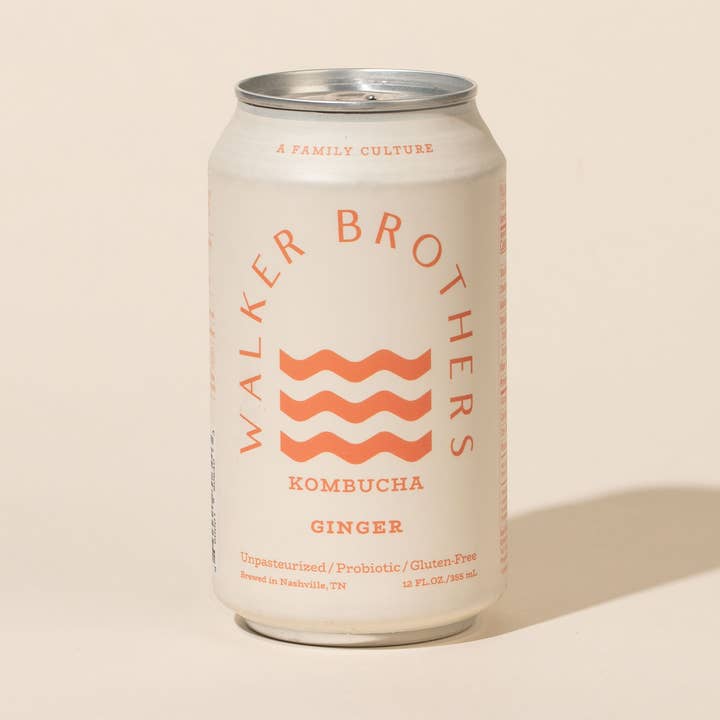 Ginger Non-Alcoholic Kombucha for wholesale by Walker Brothers