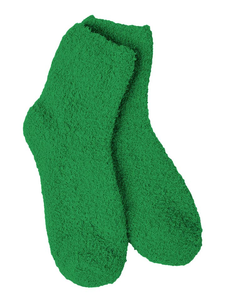 Cap Zone - Wholesale Socks - Unisex - Solid Fuzzy Mid-Crew Cozy Lounge Socks