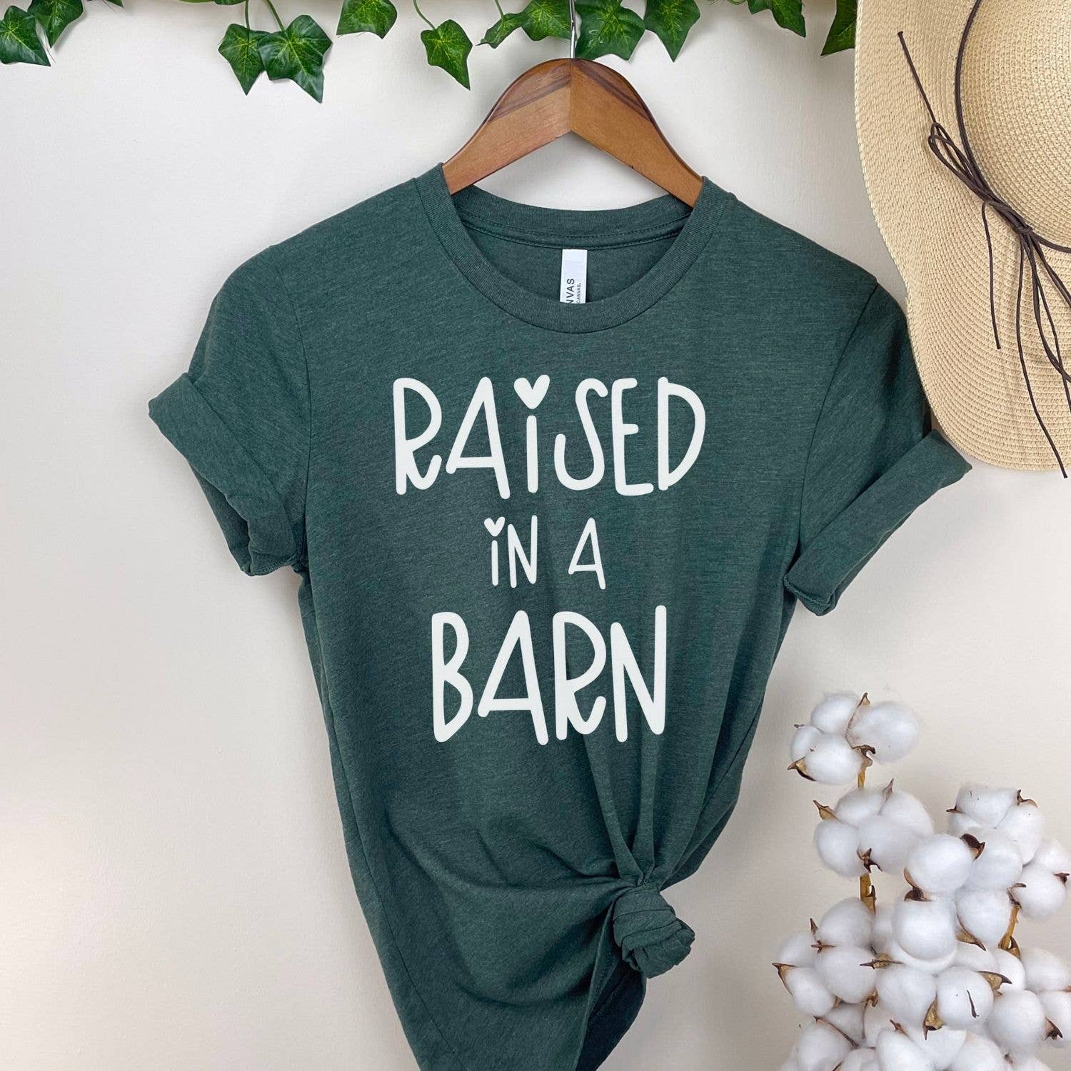 Simply Tees - Vente T-shirt sérigraphié – femme - T-shirt Raised In A Barn Forest0