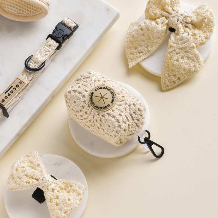 Cocopup London - Wholesale Pet poo bag dispenser - Festival Crochet Poop Bag Holder1
