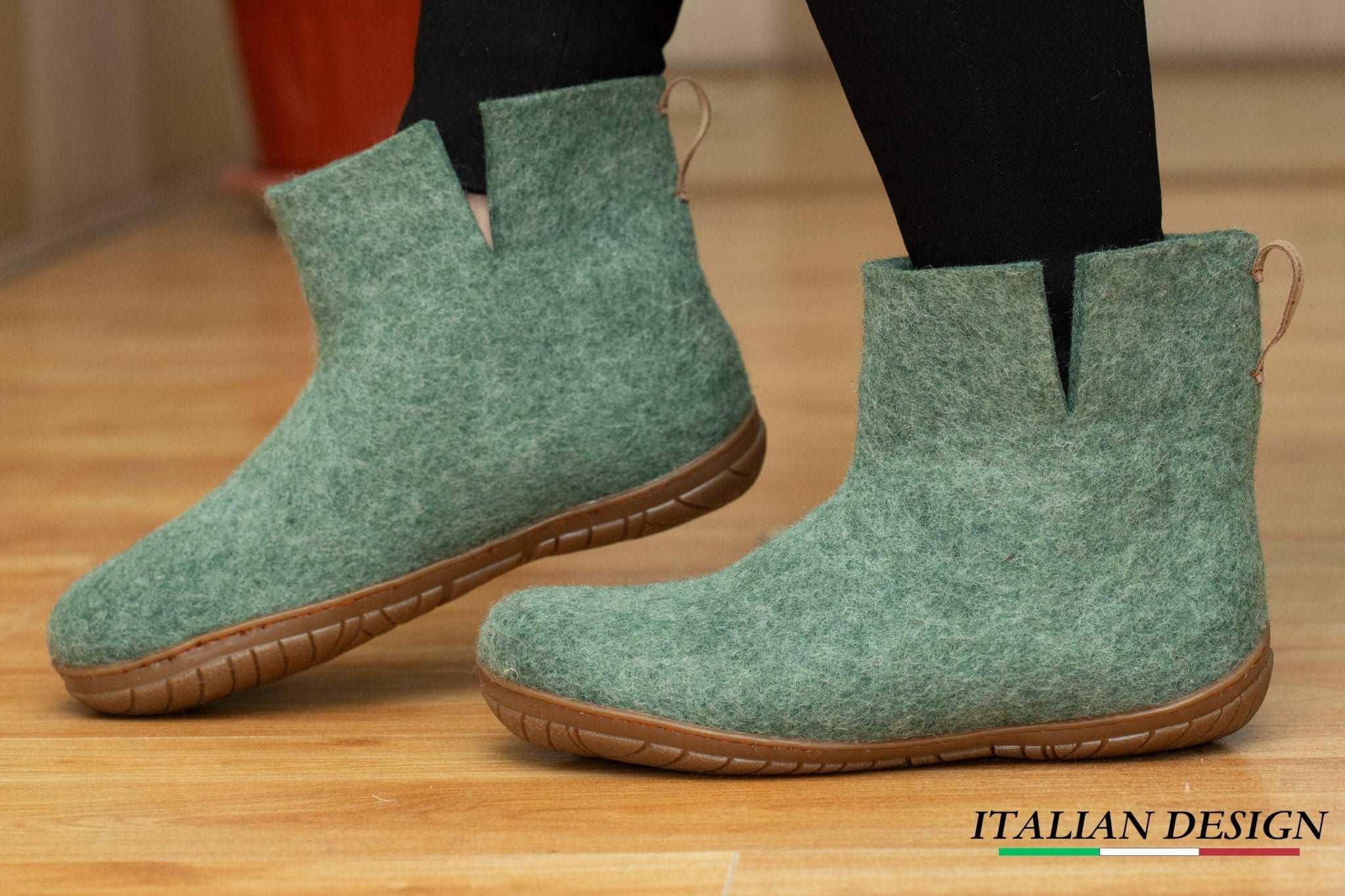 Woollyes Inc - Venta al por mayor Botas - Unisex - Botas bajas para exteriores con suela de goma - Jungle Green1