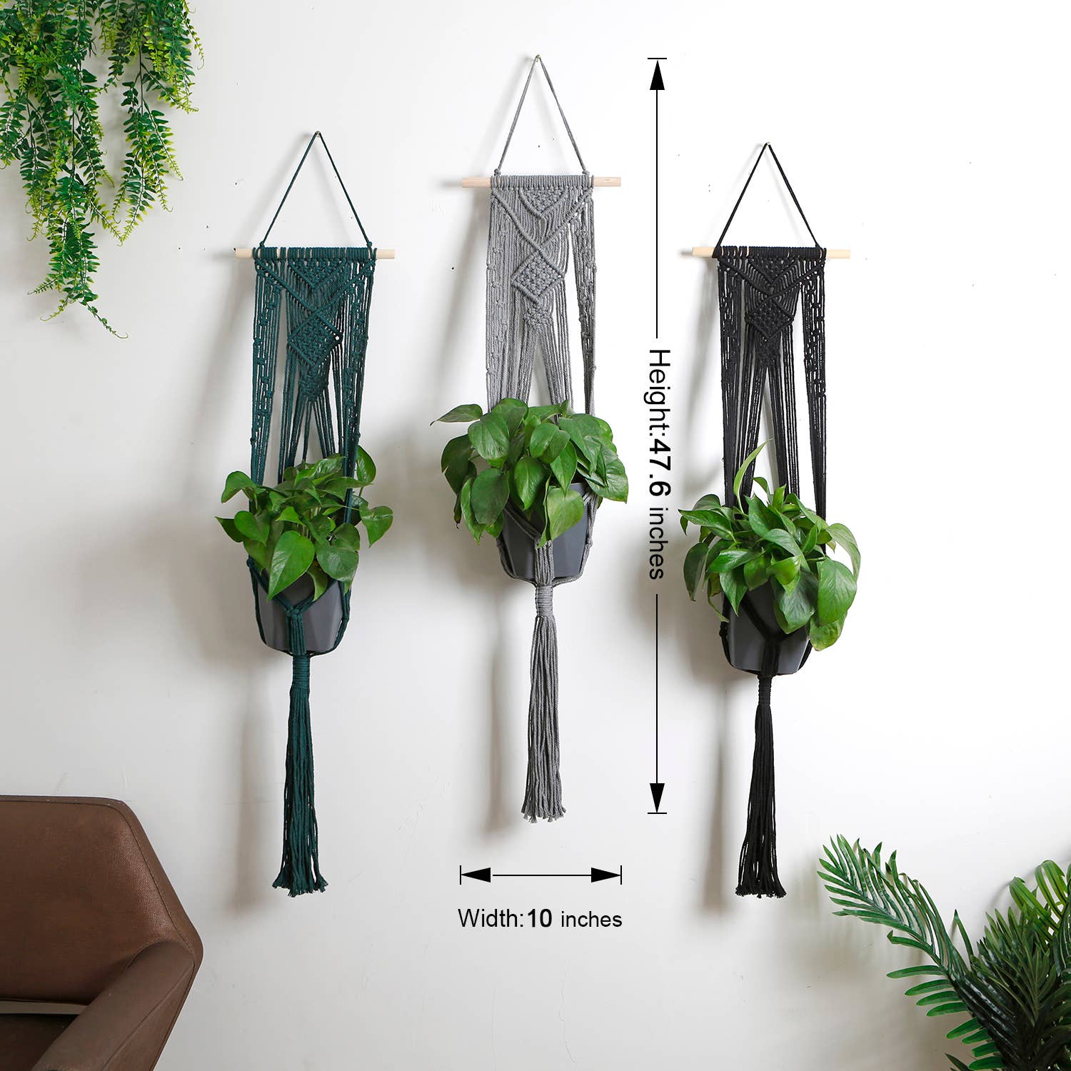 Sparkle Being – Großhandel Pflanzenampel – Ständer für Hängetöpfe aus Makramee, Baumwollseil4