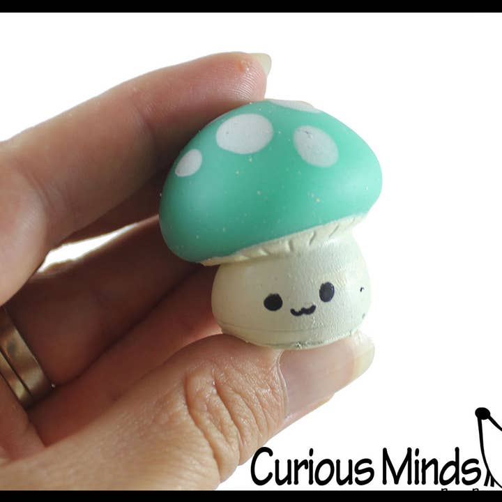 Curious Minds Toys - Wholesale Fidget Toy - Kids - 1 Cute Mushroom Mochi Squishy - Kawaii - Cute Individually 4
