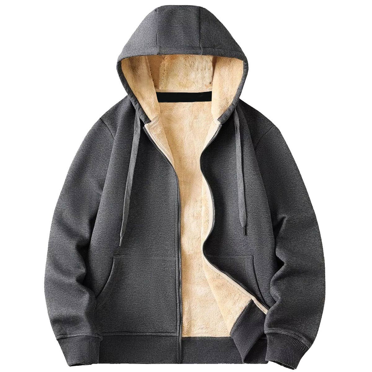 Galaxy By Harvic - Wholesale Hoodie - Men's - Men's Regular Fit Heavyweight Sherpa Fleece Lined Hoodie5