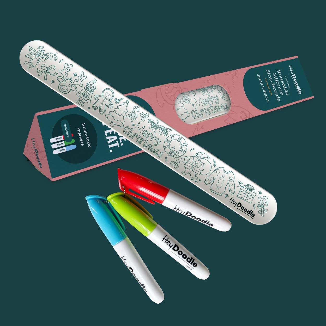 HeyDoodle - Wholesale Coloring Mat - Kids & Baby - Into The Wild Sketchband - Reusable Coloring & Doodle Slap Bracelet6