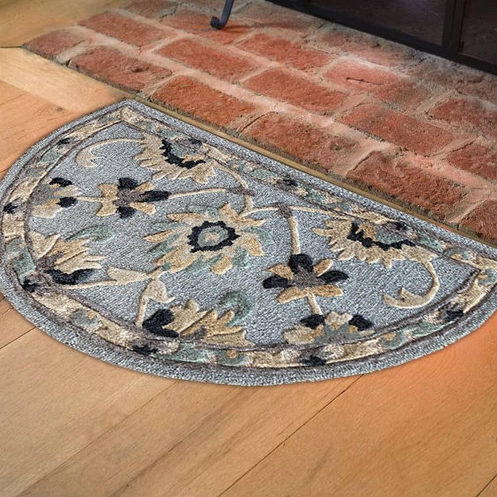 LR Home - Wholesale Area Rug - Beatrice Floral Gray Hearth / Round / Runner Area Rug2