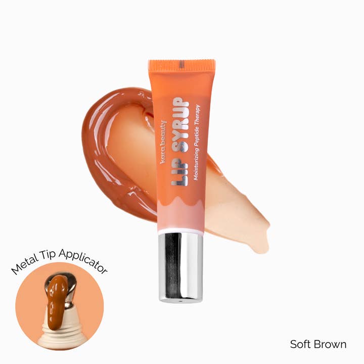 Lip Syrup Moisturizing Peptide Therapy Lip Gloss Soft Brown for wholesale by Kara Beauty
