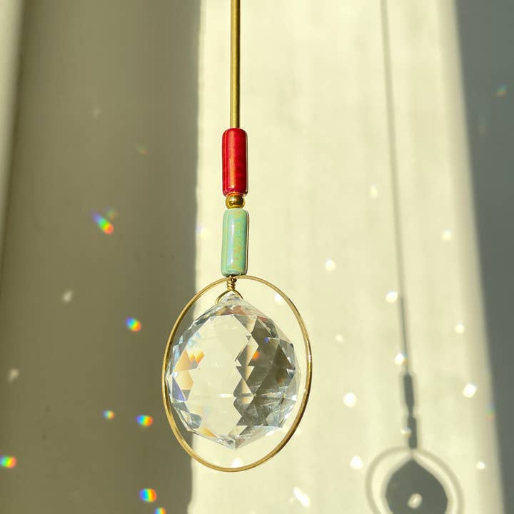 Atrapasol Doble / Captador de Luz / Cristal de Ventana / Prisma para venta al por mayor de von Lani = Jewellry + Suncatchers