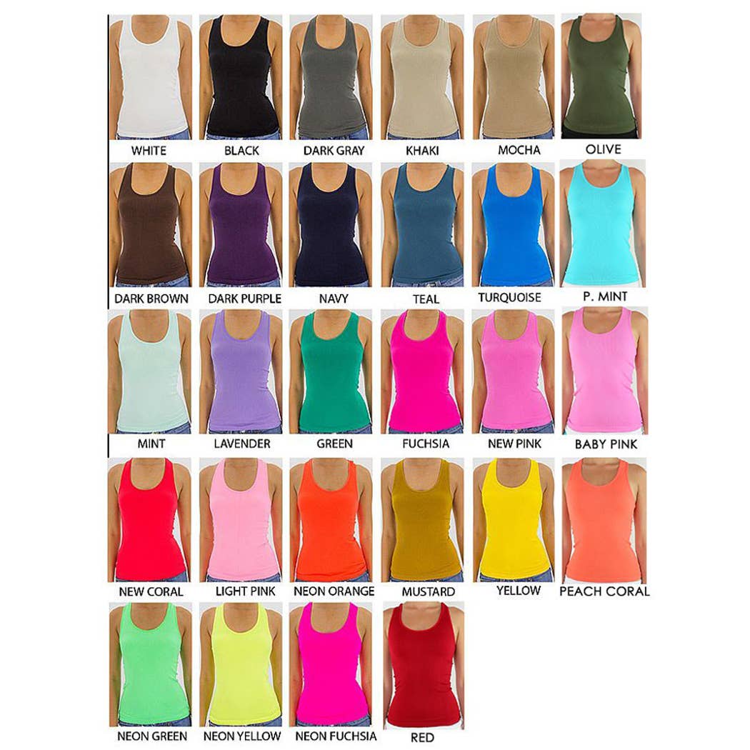 K.Lee Seamless - Wholesale Tank Top - Women's - Racerback17