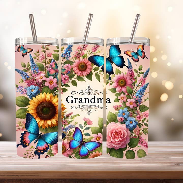 Oma Tumbler, 20 oz. Roestvrij Staal voor wholesale door Stencil Art Canada