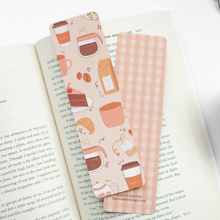 Coffee Lover Bookmark for wholesale by Chat Papier