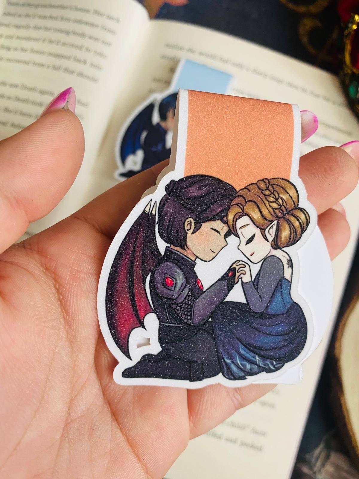 Alsace’s Art - Wholesale Bookmark - Custom Glitter Magnetic Bookmark.5