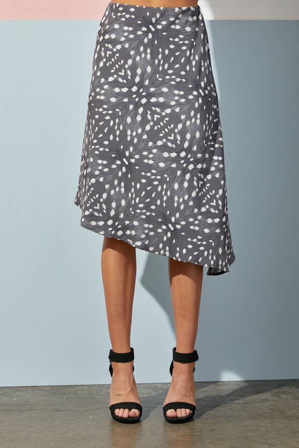 JADE BY JANE - Wholesale Skirt - Women's - Animal Print Asymmetrical Midi Skirt11