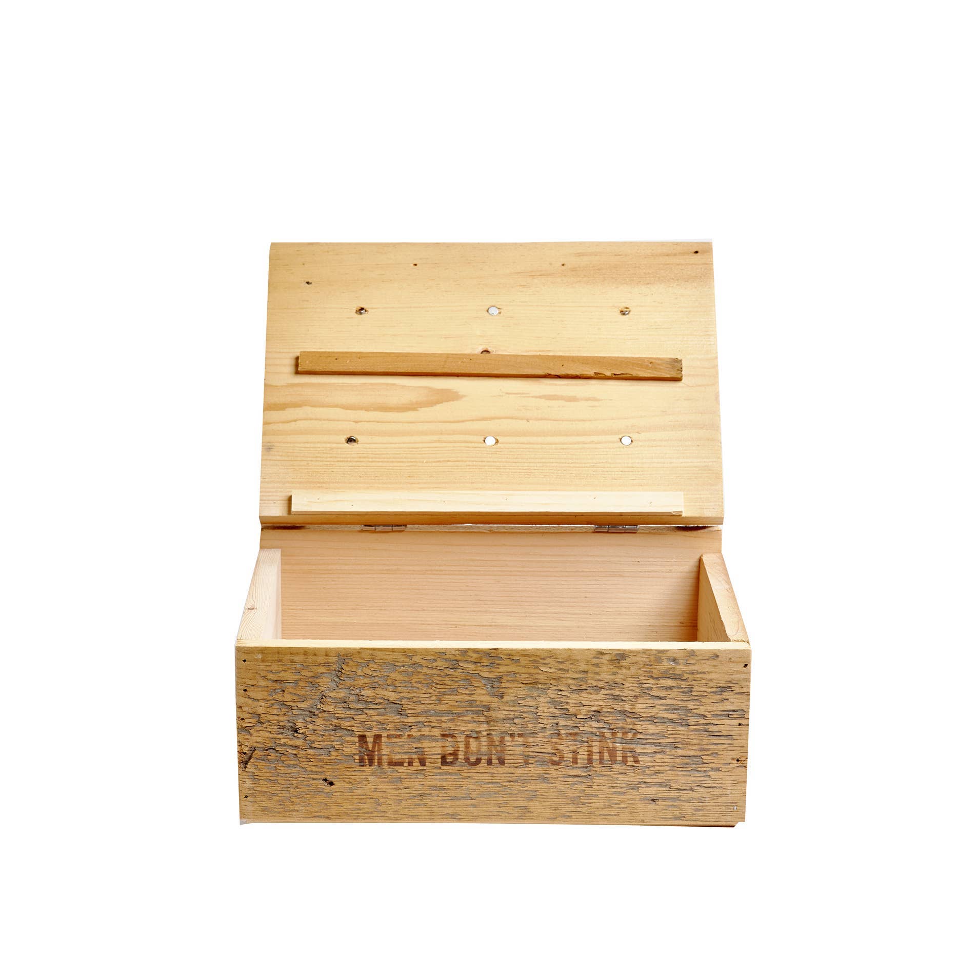 Koppers Home - Vente Boîtes décoratives - PRÉSENTOIR SEULEMENT - Boîte de grange antique avec logo0