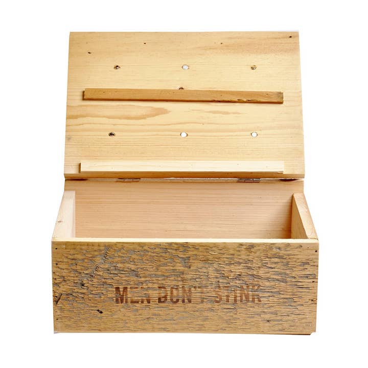 Koppers Home - Vente Boîtes décoratives - PRÉSENTOIR SEULEMENT - Boîte de grange antique avec logo0