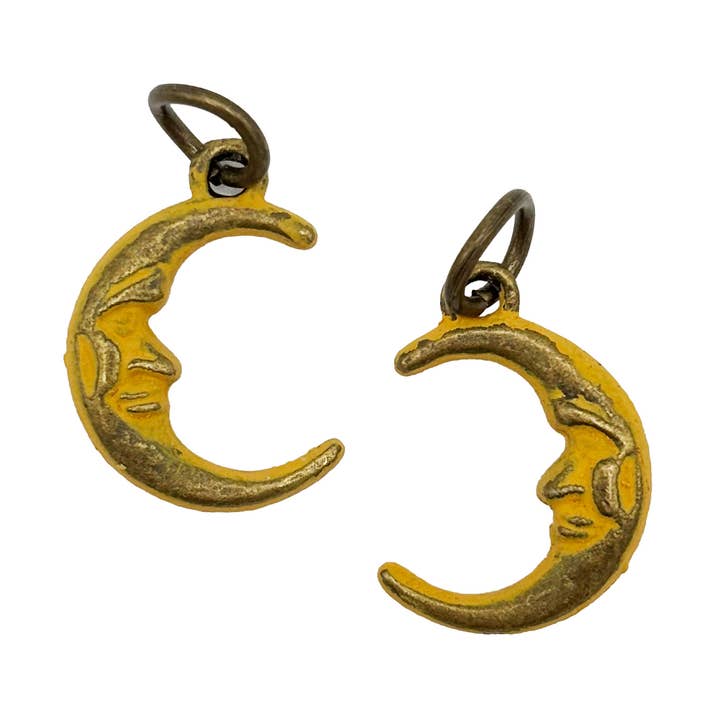 Man in the Moon Charm (available with Bracelet or Necklace) for wholesale by Gleeful Peacock