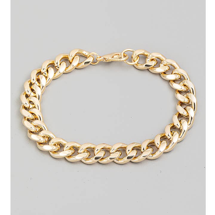 Bracelet à maillons en métal pour la vente par The Looks by Fame Accessories