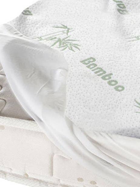 Vandtæt madrassbeskytter i bambus med elastik for engroshandel hos Jenin Home Furnishing Inc