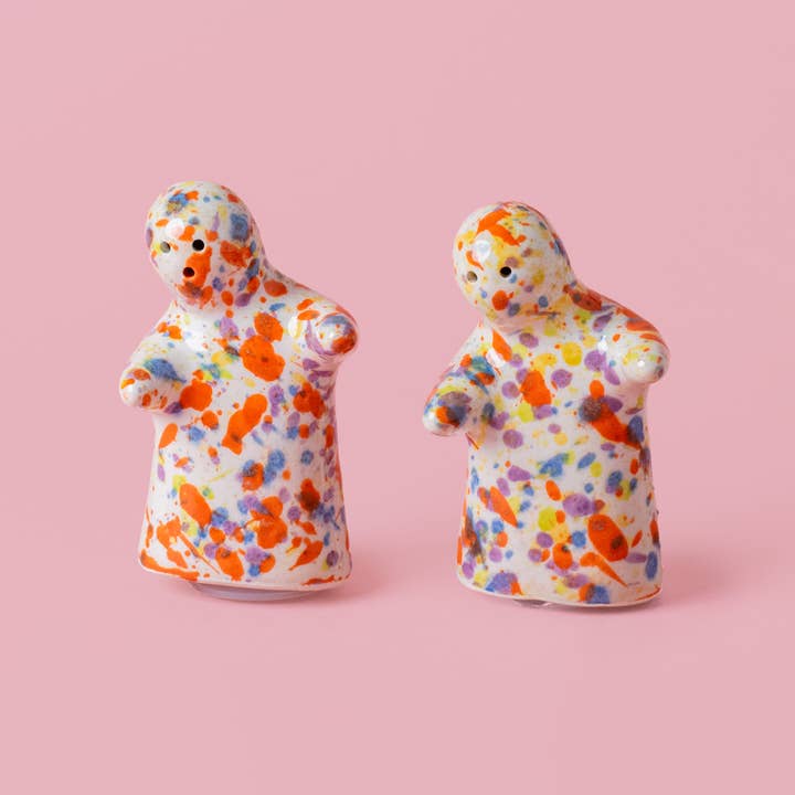 Alfar Tierra Cocida - Wholesale Salt & Pepper Shaker Set - Fun salt and pepper shaker 9cm / Multicolor CARNAVAL