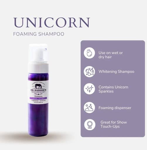 Dr. Hansen's Equine Apothecary - Wholesale Horse Conditioner/Grooming Aid - Unicorn Foaming Shampoo1