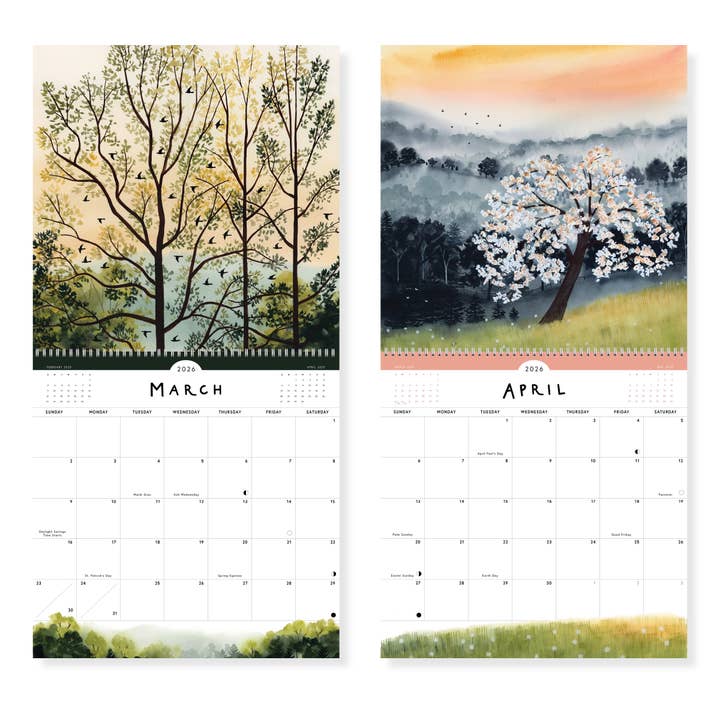 May We Fly - Wholesale Calendar - 2026 Morning + Evening Large Wall Calendar 2