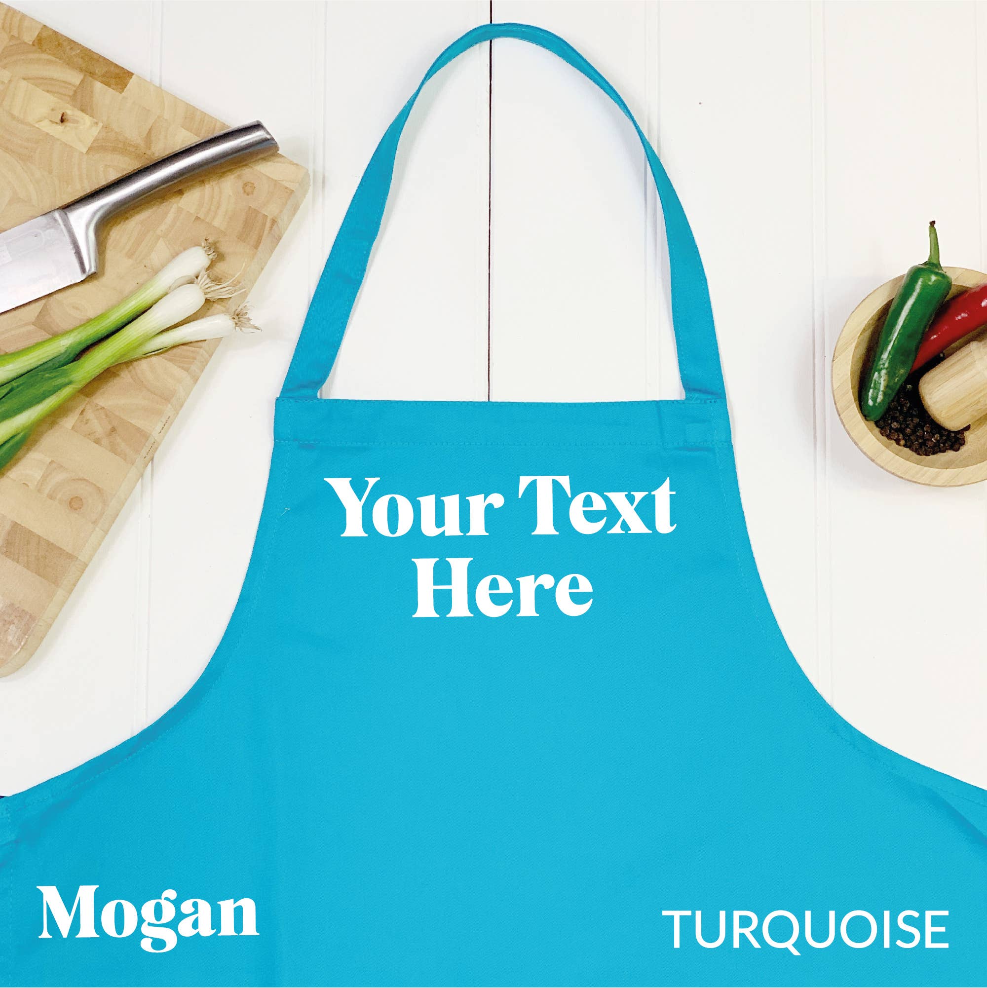 Lovetree Design - Wholesale Apron - Personalised Turquoise Apron2