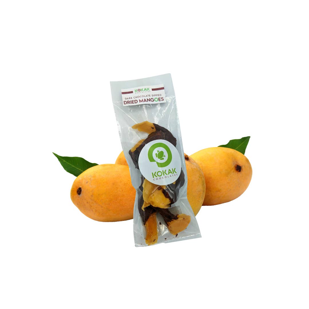 Kokak Chocolates – Großhandel Süßigkeiten mit Schokoglasur – Getrocknete Mangos in Dunkel- oder Milchschokolade