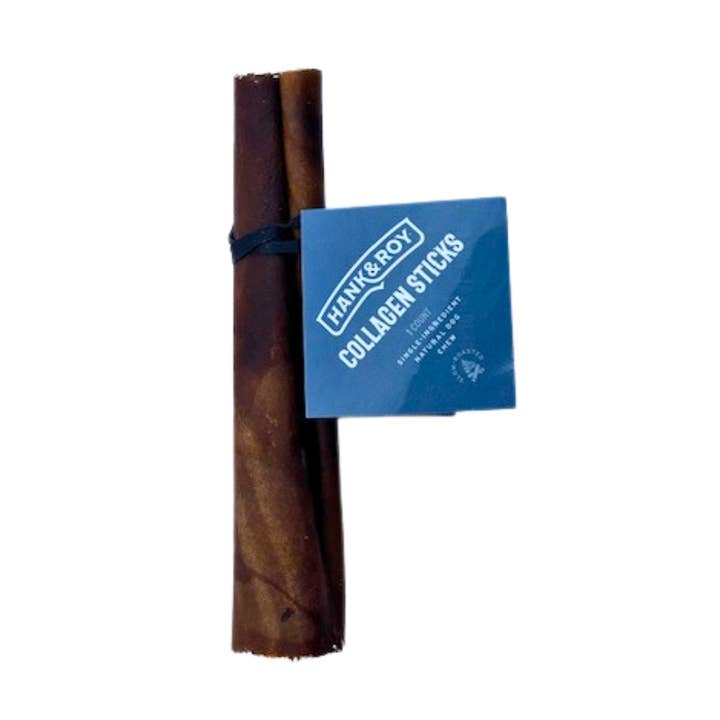 6" Collagen Sticks Bulk - 25 Count for wholesale by Hank and Roy LLC