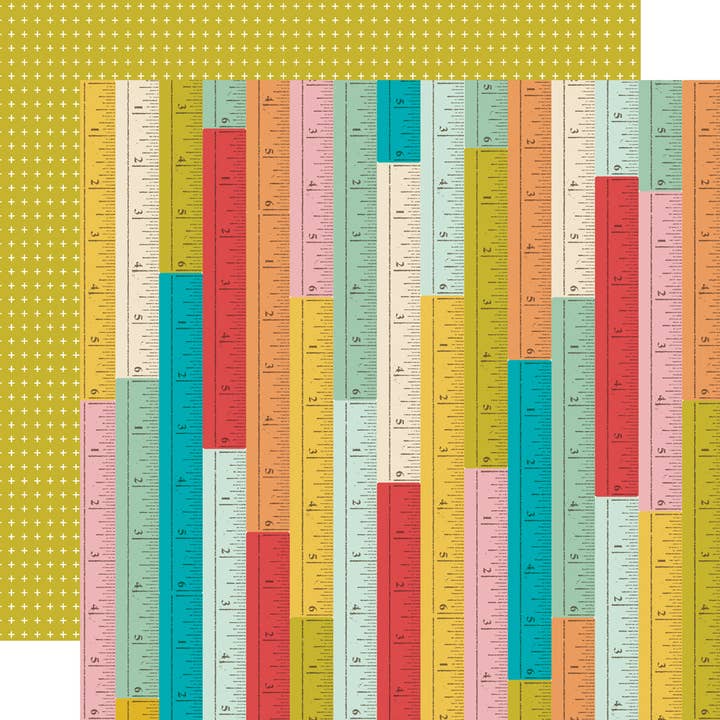 Cartoncino decorativo fronte-retro 12x12 Regole della scuola per la fiera del libro per la vendita all'ingrosso da parte di Simple Stories