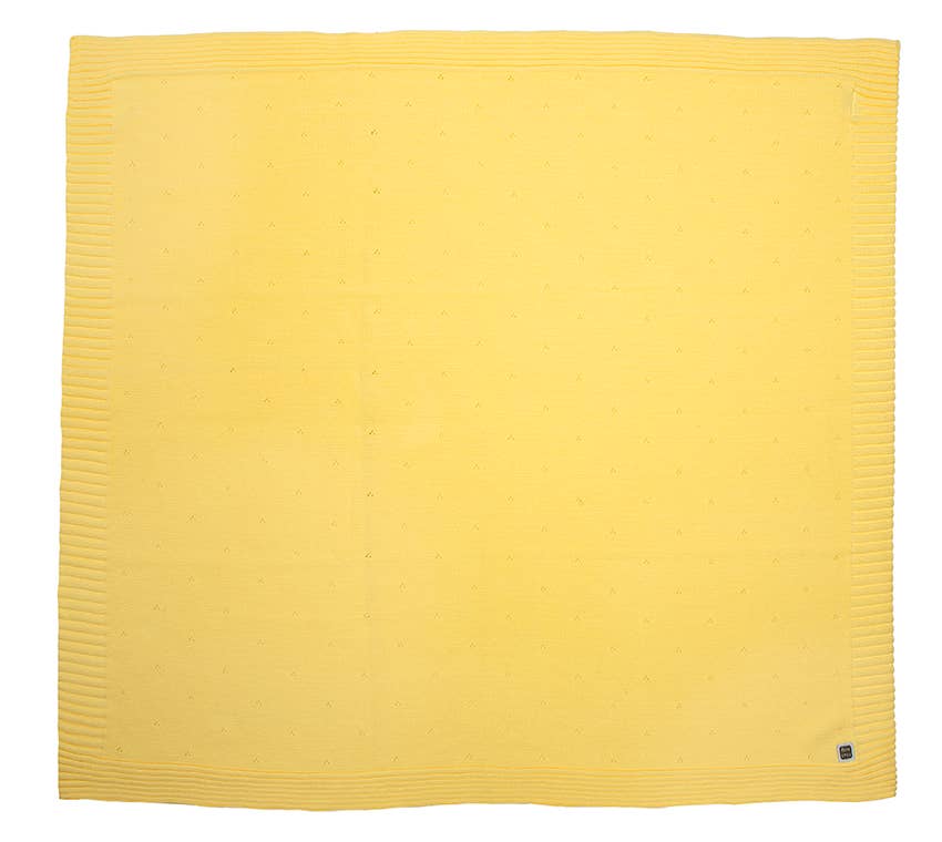 Minutus – Engroshandel Sengetæppe - Børn og baby – Vitto babytæppe i gul 100% bomuld3