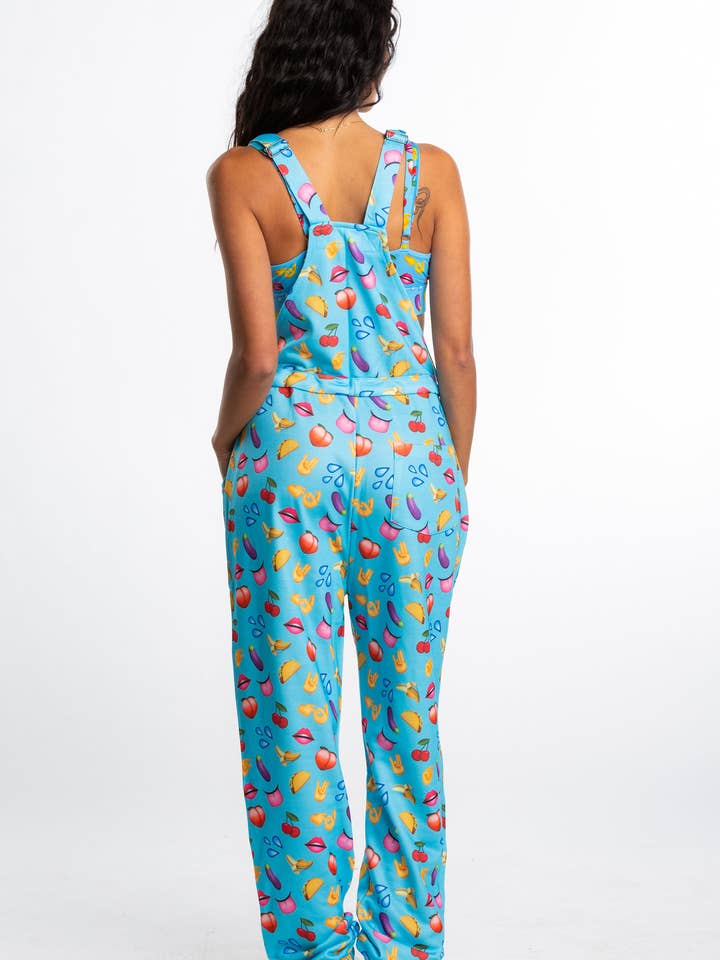 Shinesty, Inc - Wholesale Onesie - Women's - Women's Pajamaralls® Pajama Overalls | The Innuendo Emojis
