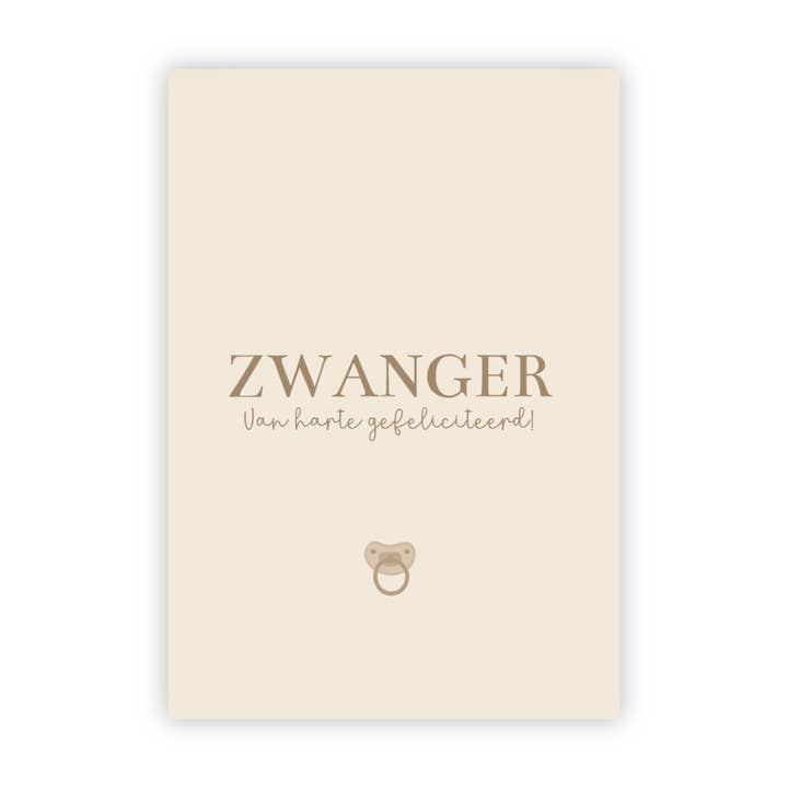 Dubbele wenskaart | Zwanger! Van harte gefeliciteerd voor wholesale door Wensjegeluk