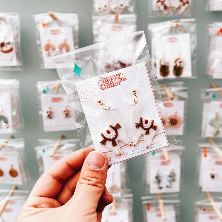 Happy Cutter Co - Wholesale Dangle Earrings - Crushed Glass Ocean Breeze Shell Summer Clay Earrings2