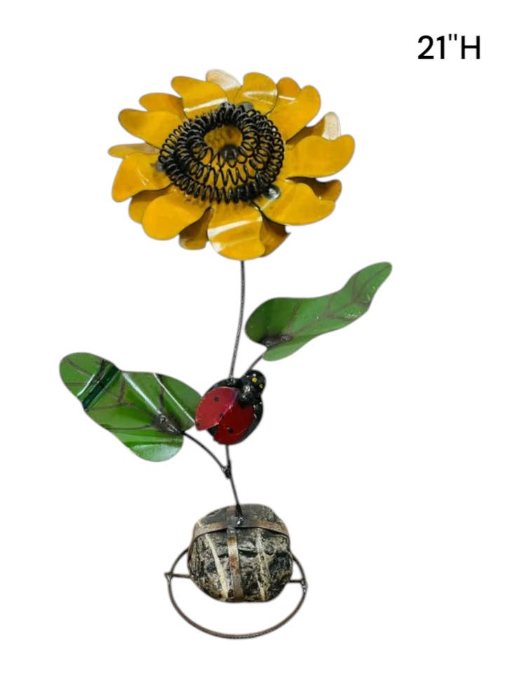 32-167 - Sunflower with Ladybug - 100 for wholesale by Rustic Farm