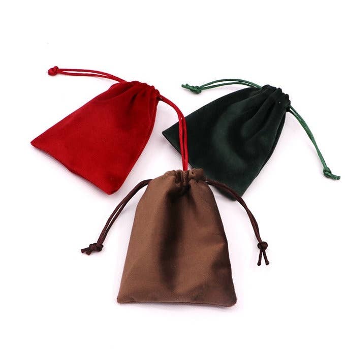 Zakka - Wholesale Gift Bag - 50 pcs Silky Velvet Pouch 2.75" x 3.5" Super Soft Gift Bag6