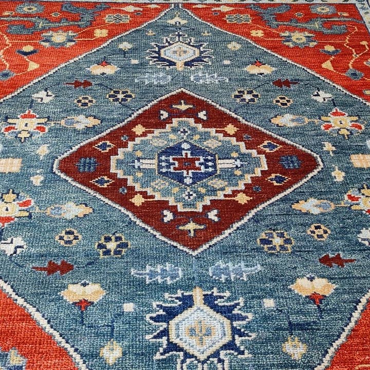 Banana Manor Rug Co. - Wholesale Area Rug - Alessia 8x10 Red & Ivory Medallion Oushak4