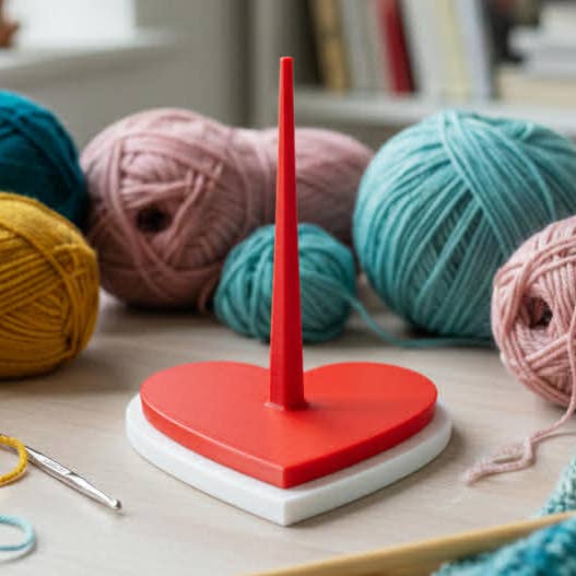 Valentine Heart Yarn Spinner for wholesale by Loops And Layers
