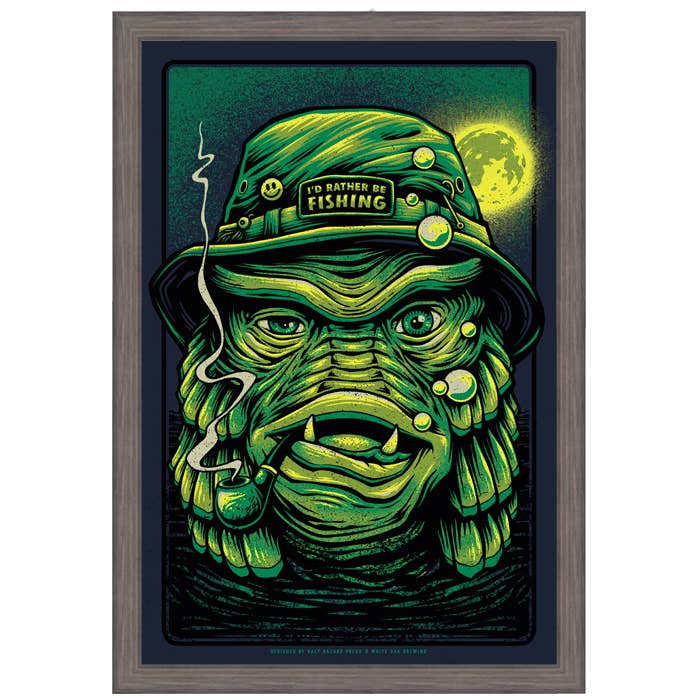 Half Hazard Press - Wholesale Art Print - LURKIN' ON THE LAGOON | Blue Depths0