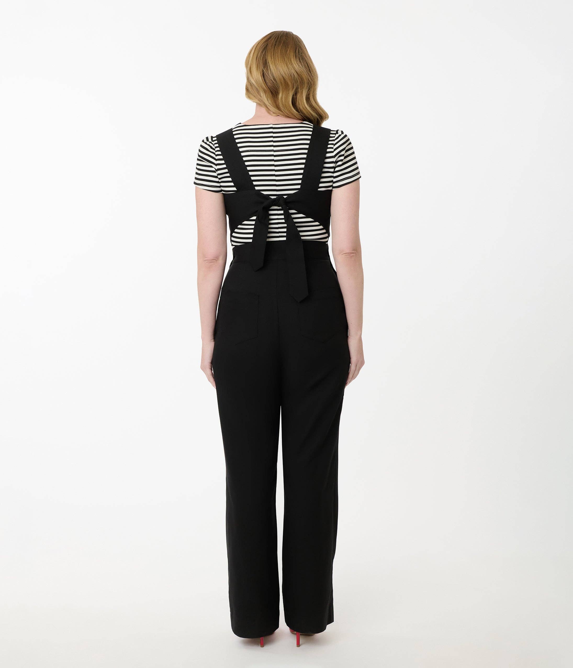 Unique Vintage - Wholesale Jumpsuit - Women's - Unique Vintage Black & Silver Sedgewick Jumpsuit3