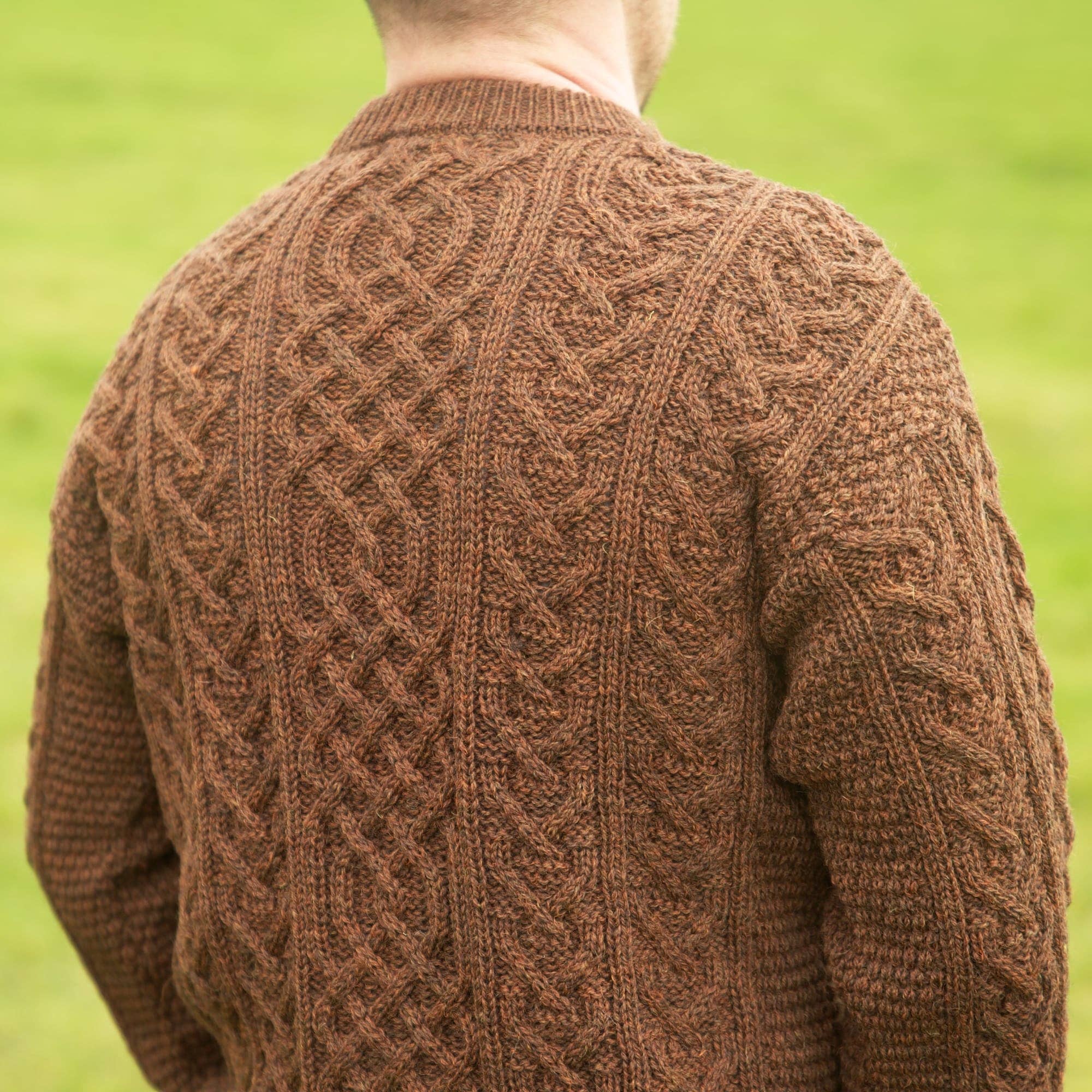 Mars Knitwear - Wholesale Pullover-trui - Uniseks - British Wool Aran kabeltrui - sablebruin2