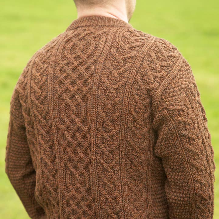 Mars Knitwear - Wholesale Pullover-trui - Uniseks - British Wool Aran kabeltrui - sablebruin2