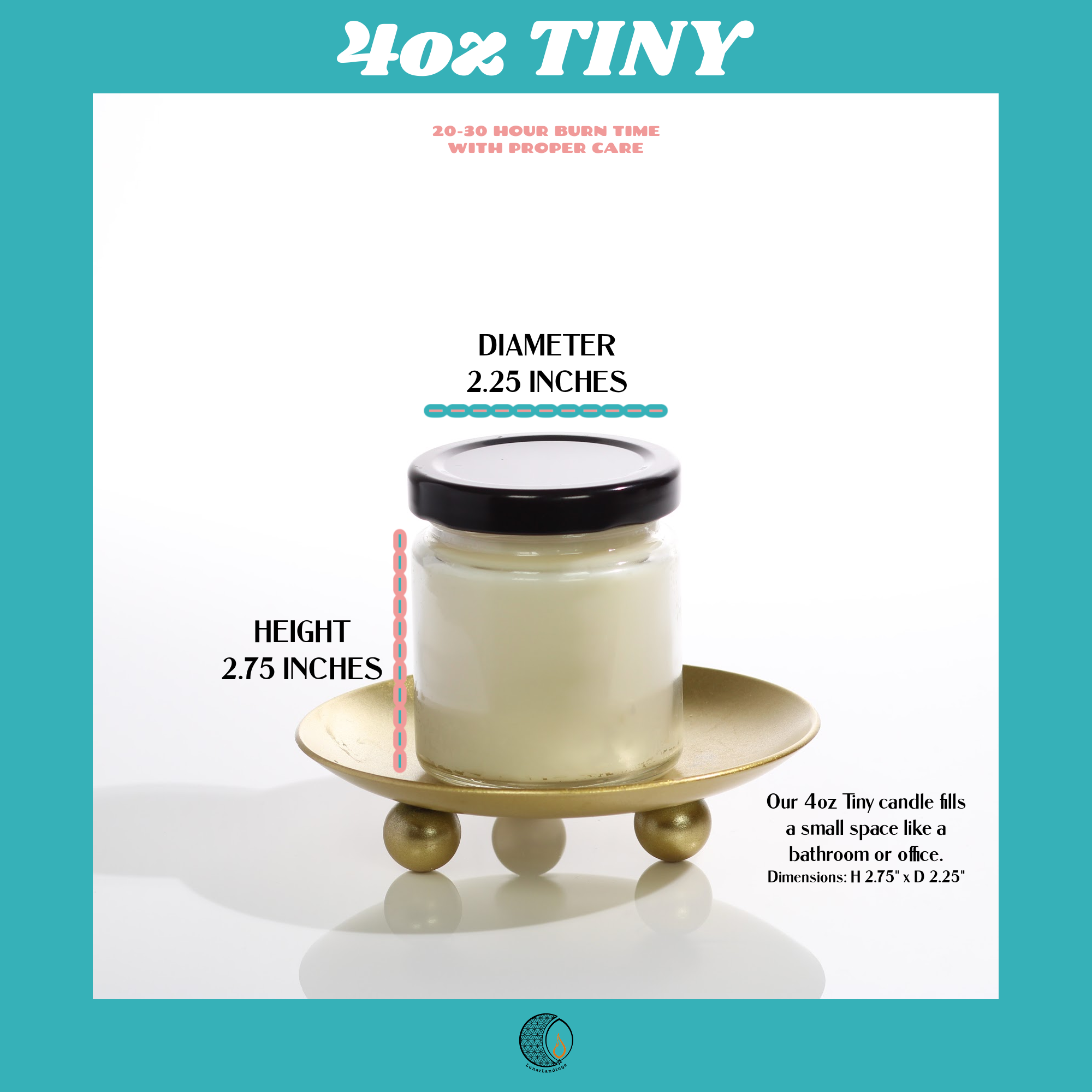 Lunar Landings – Engroshandel Glaslys – Sort Hindbær Vanilla Soja2