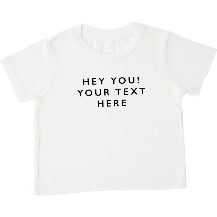 T-shirt personnalisé 100 % coton biologique pour la vente par Cheerily Co.
