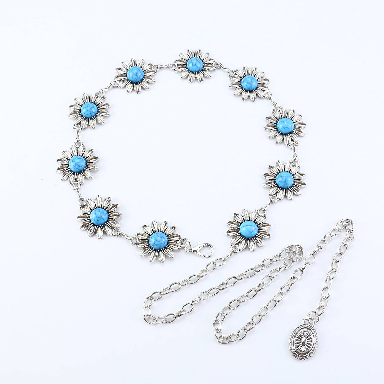 SALINA TRADING INC – Großhandel Gürtel – Damen – Metallkettengürtel mit Schmetterlings- und Herzdesign49