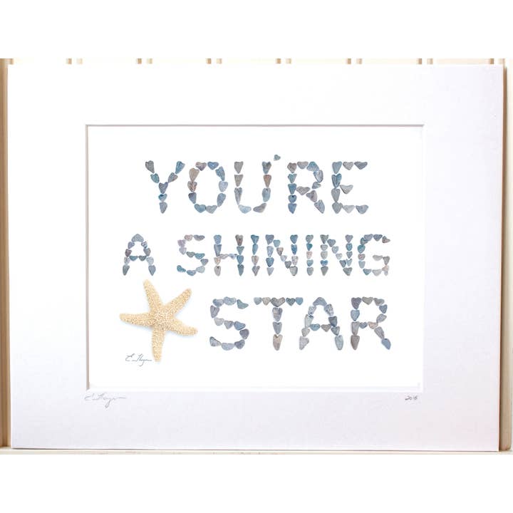 Inspirerande konst | Du är ett lysande stjärnkonsttryck för wholesale av Love Rocks Me®