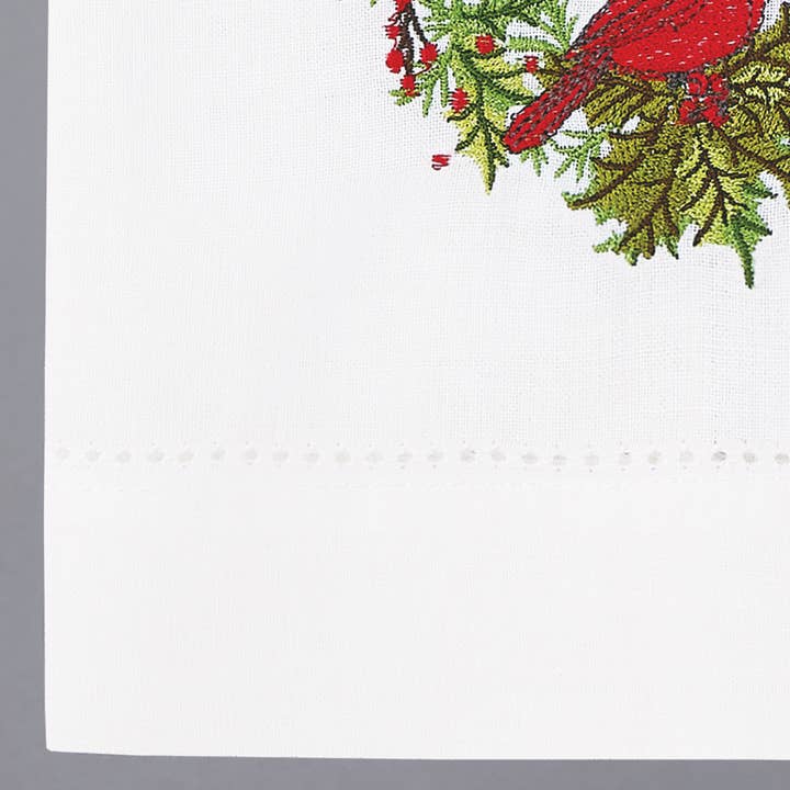 Peking Handicraft - Wholesale Tea Towel - Cardinal Joy Guest Towel - Sally Eckman Roberts